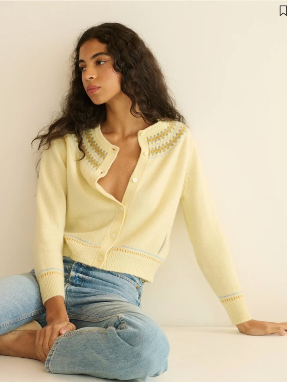 DÓEN Olympe Cardigan Gateau Annecy Fair Isle